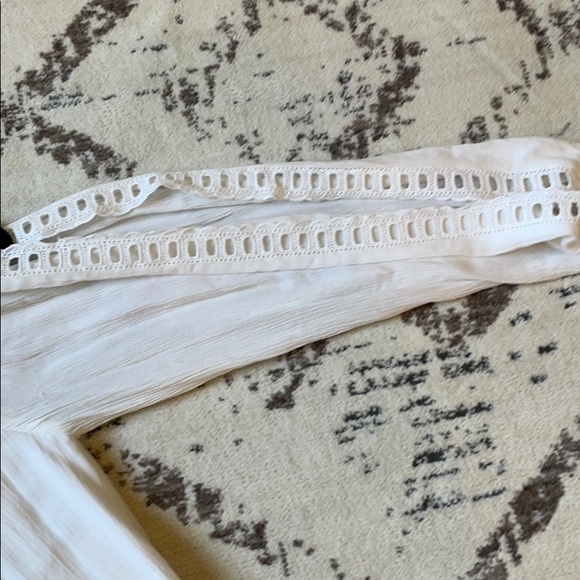 LOFT Midi length white dress with open sleeves - Picture 3 of 6